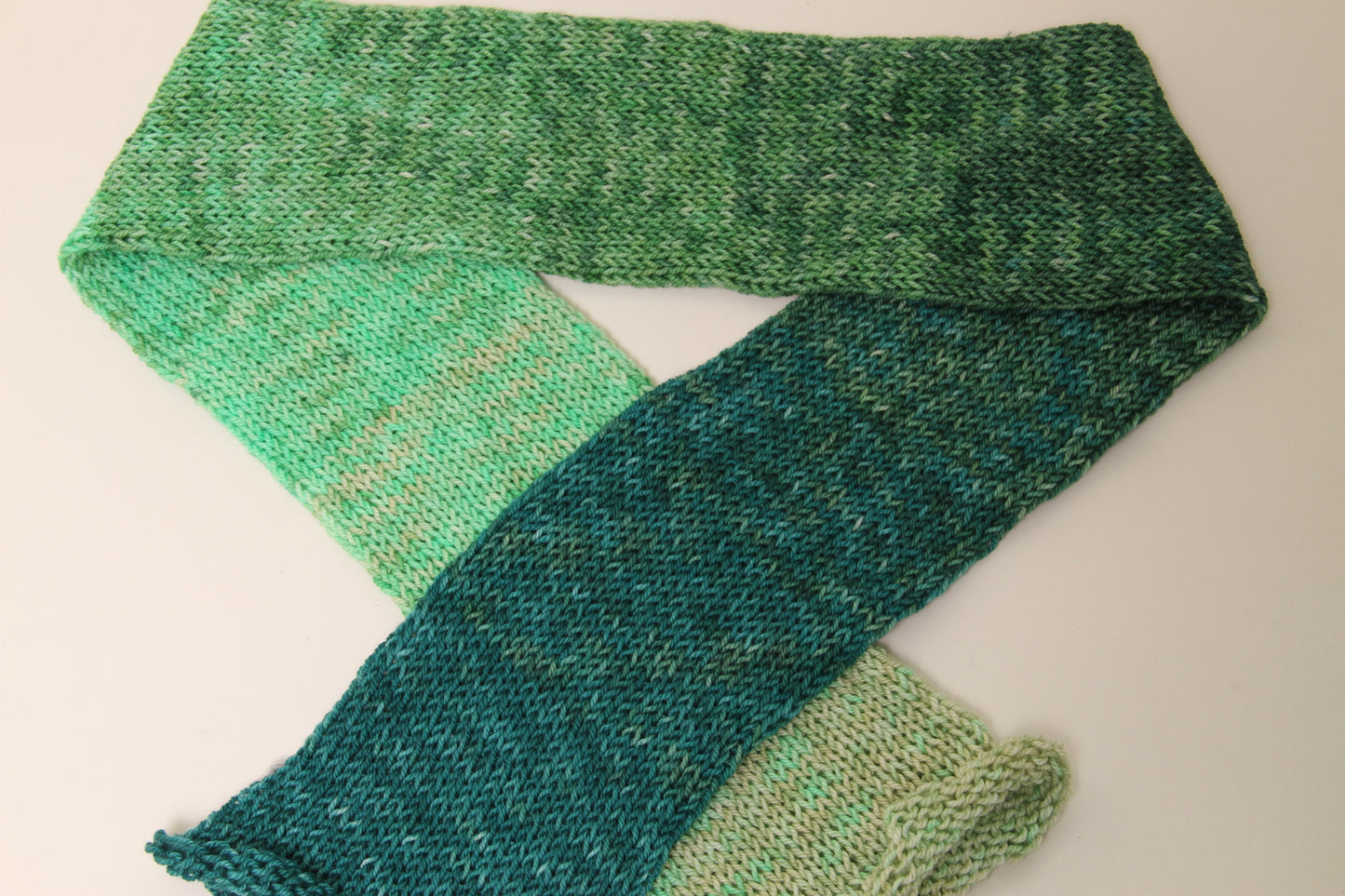 Fields of Green | Merino/Cashmere Blend | Gradient Fade | Ready to ship