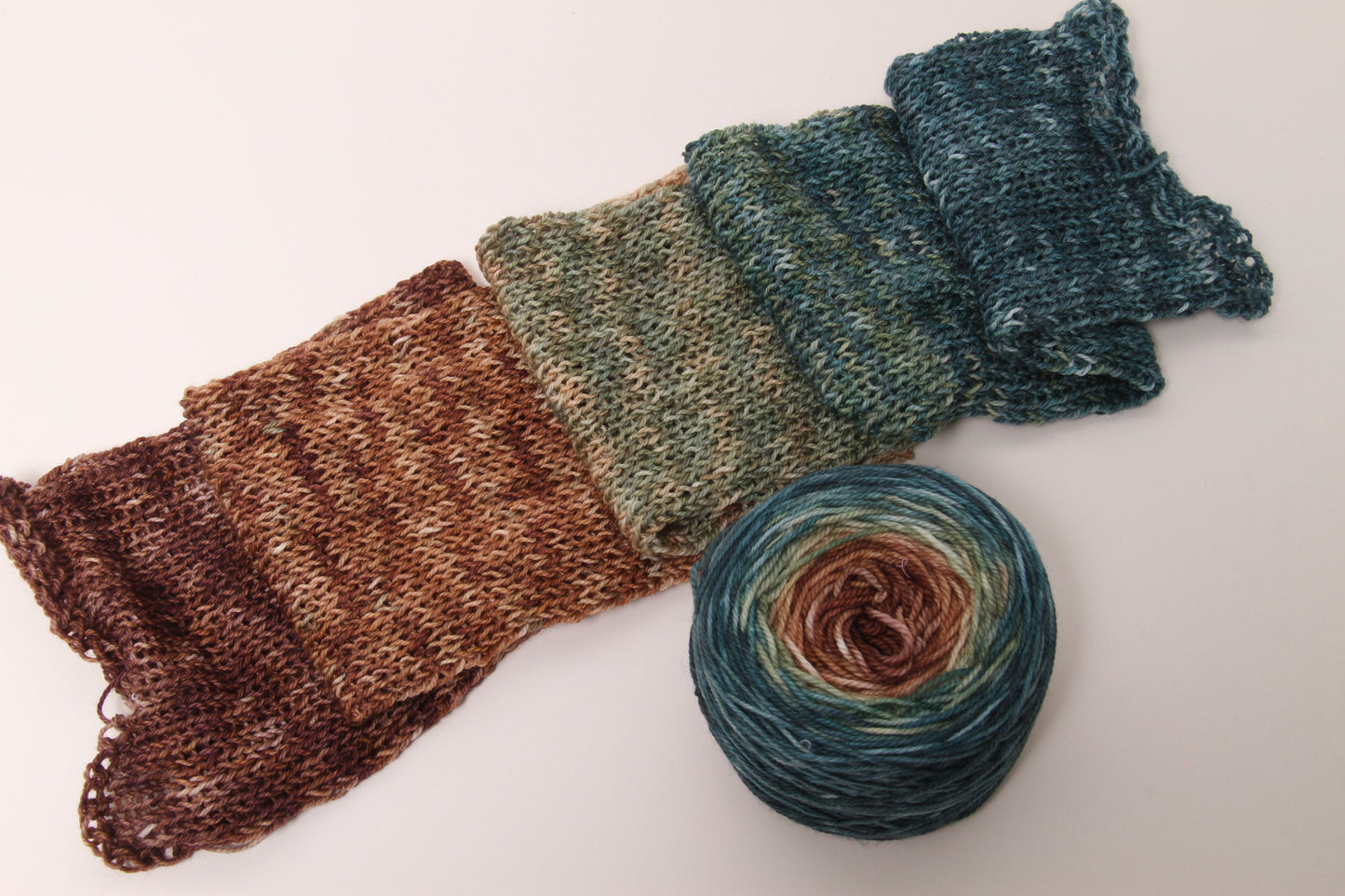 Forest Hike | Merino/Nylon Blend | Gradient Fade | Ready to ship