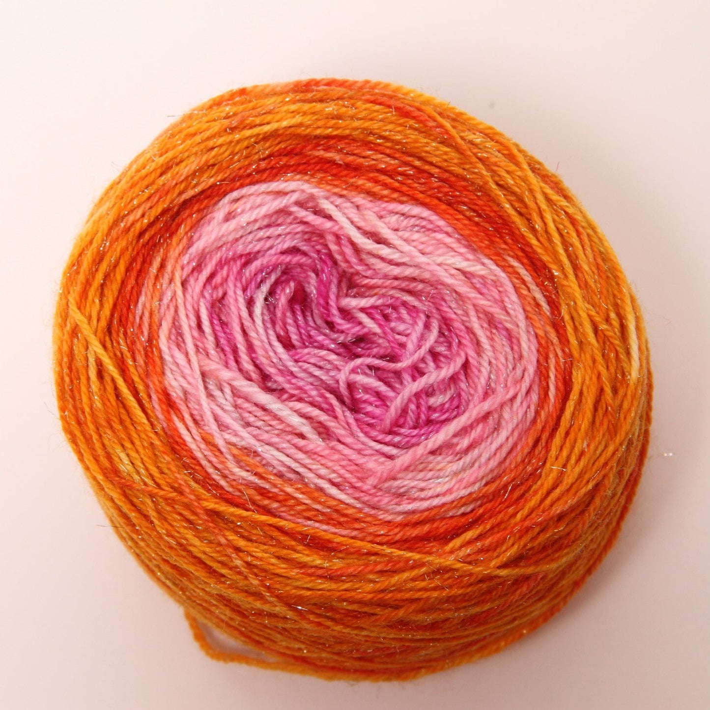 Grapefruit | Merino/Stellina Blend | Gradient Fade | Ready to ship