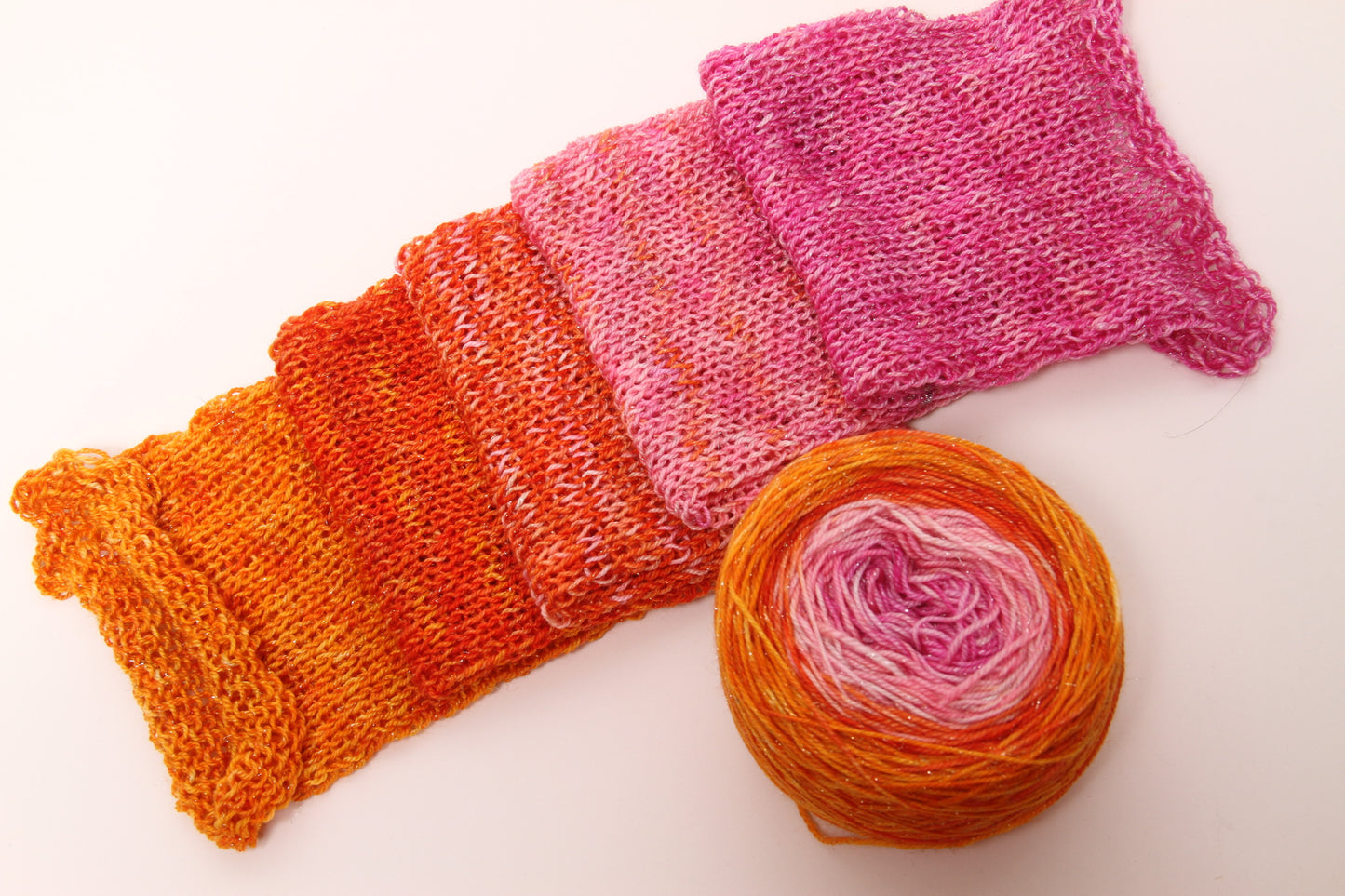 Grapefruit | Merino/Stellina Blend | Gradient Fade | Ready to ship