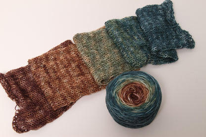 Forest Hike | Merino/Nylon Blend | Gradient Fade | Ready to ship
