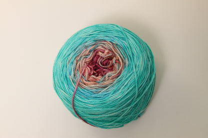 Frozen Berry | Merino/Cashmere Blend | Gradient Fade | Ready to ship