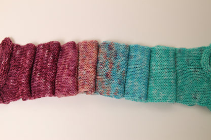Frozen Berry | Merino/Cashmere Blend | Gradient Fade | Ready to ship