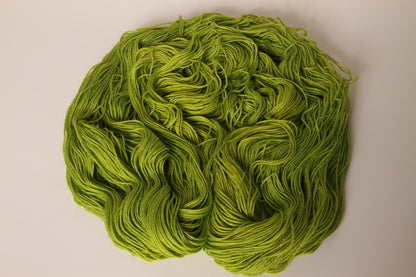 Lime Green | Merino/Stellina Blend | Semi Solid | Ready to ship
