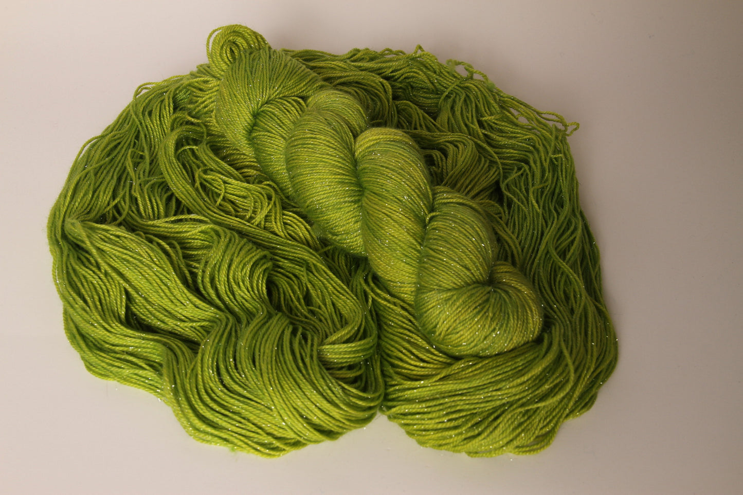 Lime Green | Merino/Stellina Blend | Semi Solid | Ready to ship
