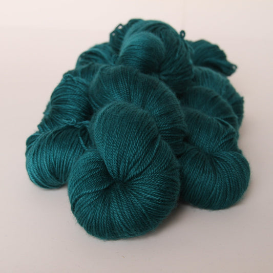 Midnight Green | Merino/Cashmere Blend | Semi Solid | Ready to ship