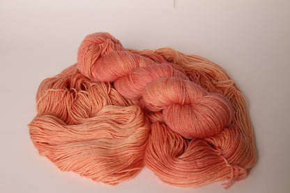 Salmon | Merino/Nylon Blend | Semi Solid | Ready to ship